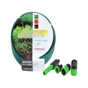 Disp Manguera Mallaflex 1/2'' Jar/Verde C/a x 15 Mts